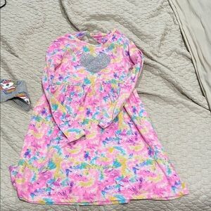 Freestyle Pink and Yellow Tie-Dye Kids Casual Dress